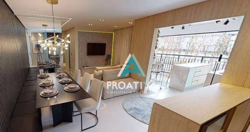 Apartamento com 2 dormitórios à venda, 62 m²- campestre - santo andré/sp