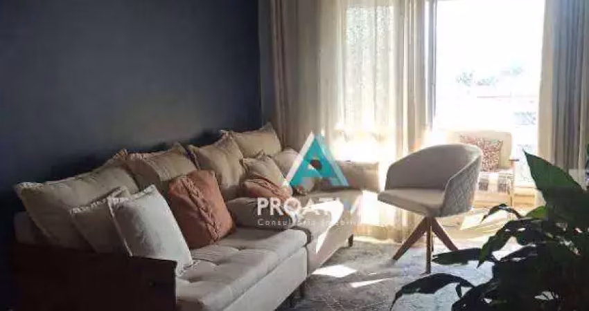 Apartamento com 3 dormitórios à venda, 91 m²- jardim - santo andré/sp