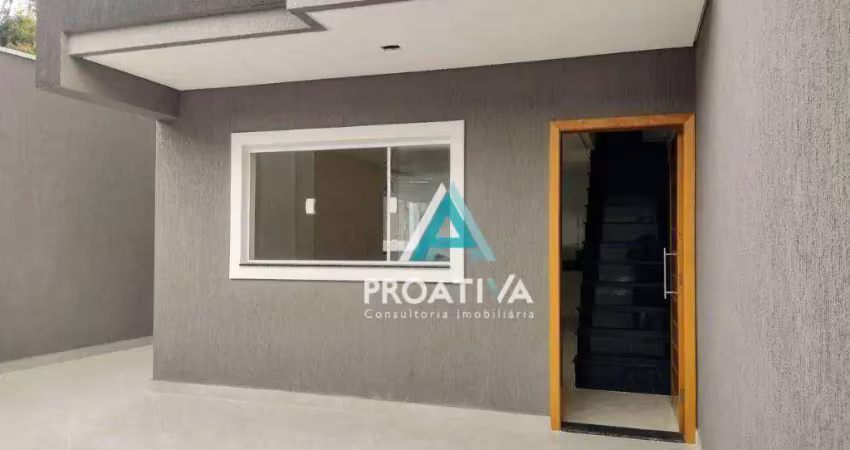 Sobrado com 3 dormitórios à venda, 75 m²  - vila lucinda - santo andré/sp