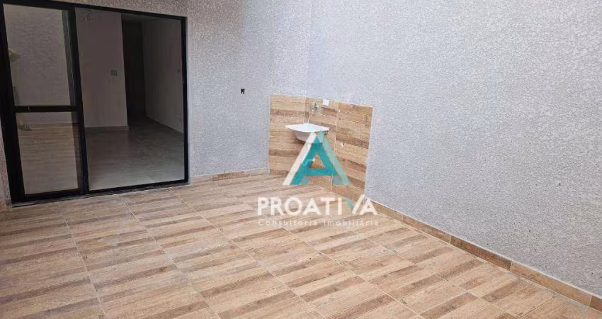 Apartamento Garden com 2 dormitórios à venda, 71 m² - Vila Bastos - Santo André/SP