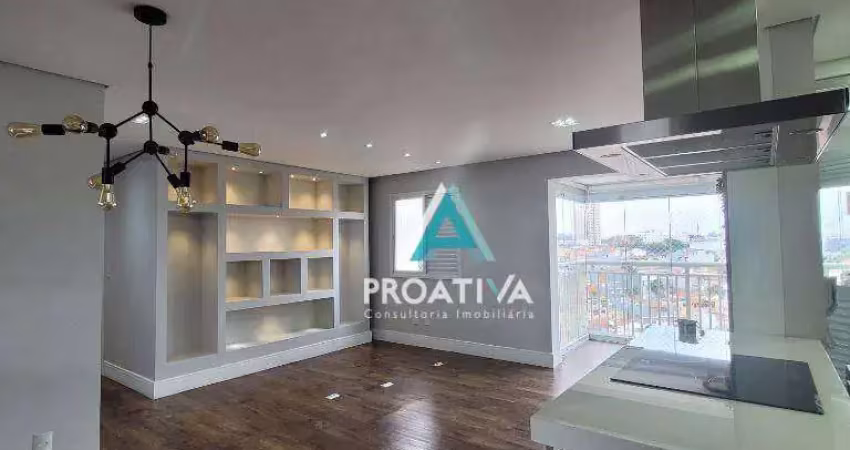 Apartamento com 2 dormitórios, 72 m² - campestre - santo andré/sp