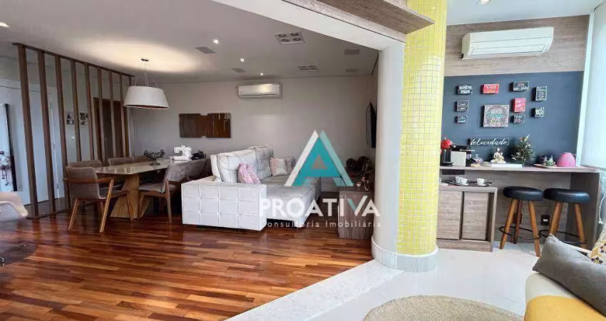 Apartamento com 3 dormitórios à venda, 160 m² - vila assunção - santo andré/sp
