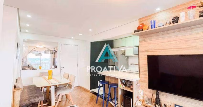 Apartamento à venda, 57 m² por R$ 600.000,05 - Vila Homero Thon - Santo André/SP