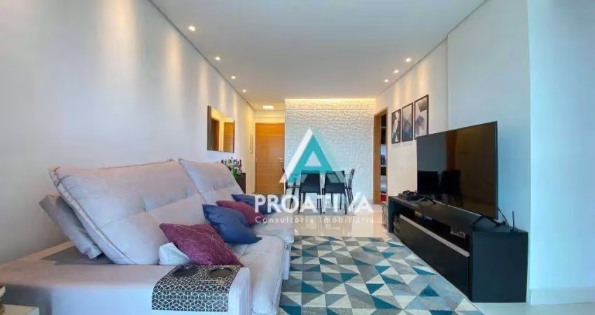 Apartamento com 2 dormitórios à venda, 78 m² - campestre - santo andré/sp