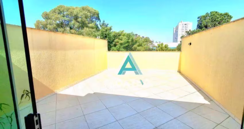 Cobertura com 3 dormitórios à venda, 150 m² - paraíso - santo andré/sp