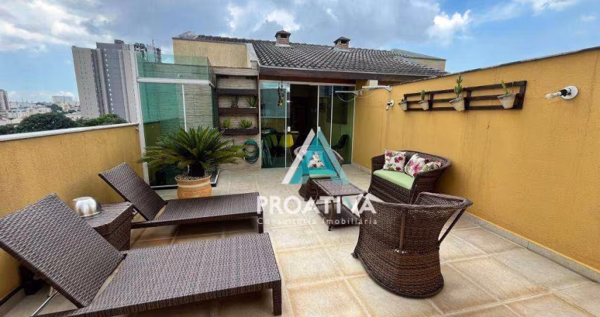 Cobertura com 2 dormitórios à venda, 100 m² - Vila Curuçá - Santo André/SP