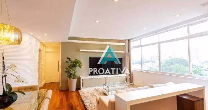 Apartamento com 3 dormitórios à venda, 142 m² - jardim - santo andré/sp