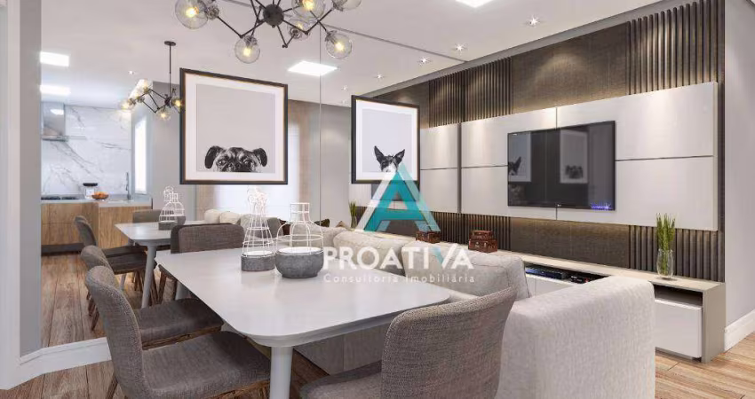 Apartamento com 2 dormitórios à venda, 51 m² - Vila Guiomar - Santo André/SP