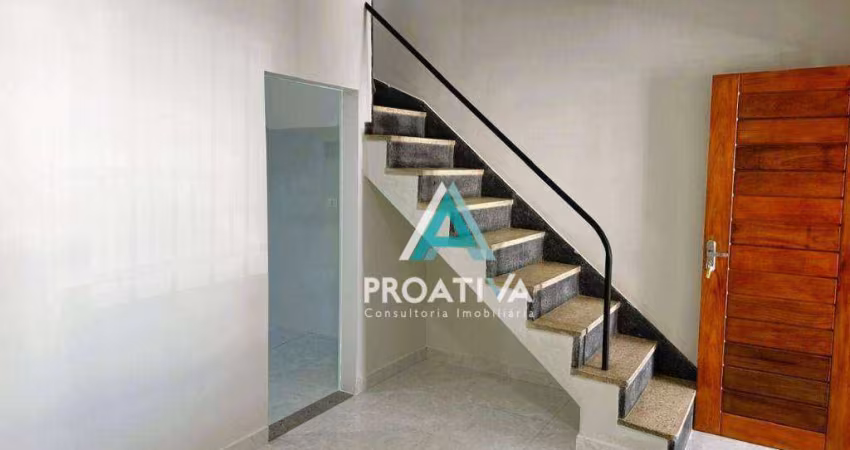 Sobrado com 2 dormitórios para alugar, 100 m² - Olímpico - São Caetano do Sul/SP