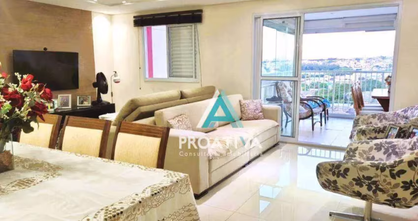Apartamento com 3 dormitórios à venda, 124 m² - campestre - santo andré/sp