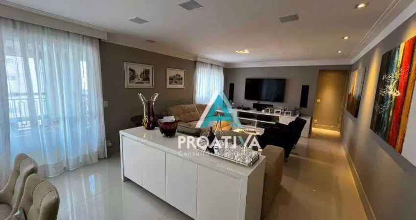 Apartamento com 3 dormitórios à venda, 177 m² - campestre - santo andré/sp