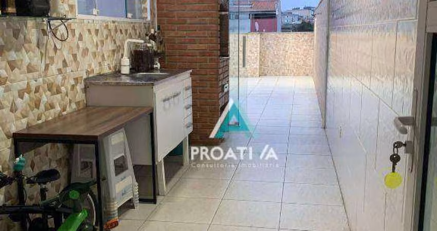 Cobertura com 2 dormitórios à venda, 82 m² - Vila Linda - Santo André/SP