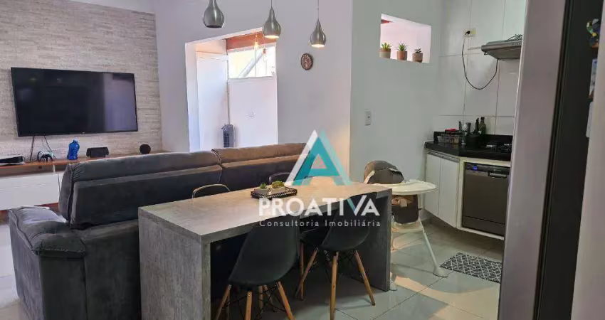 Apartamento com 3 dormitórios à venda, 85 m² - parque das nações - santo andré/sp