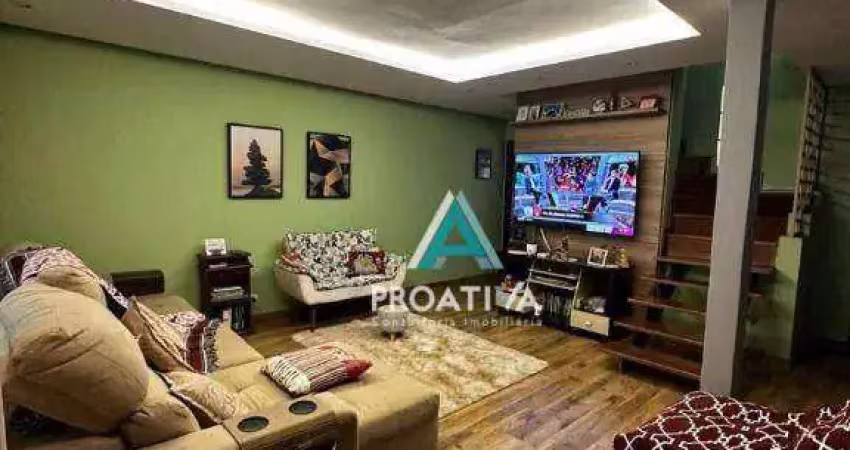 Sobrado com 3 dormitórios à venda, 191 m² - Paraíso - Santo André/SP