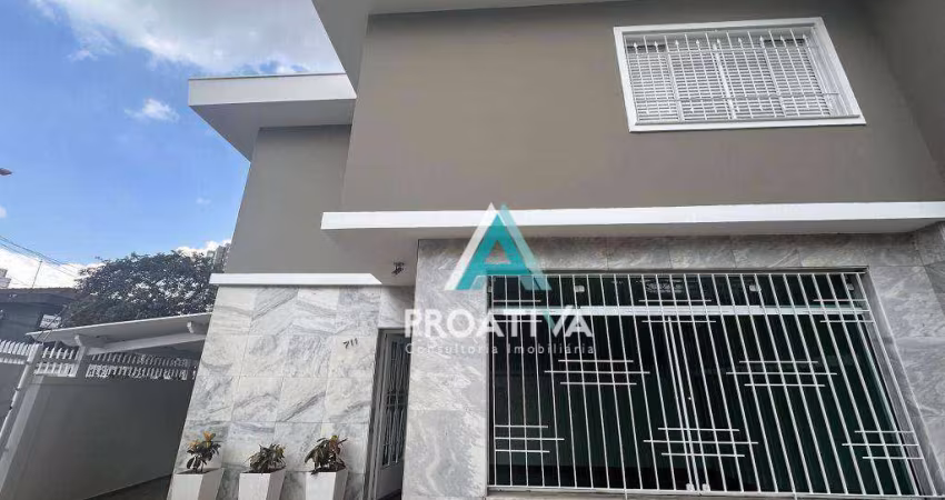 Sobrado com 3 dormitórios para alugar, 175 m² - Jardim - Santo André/SP