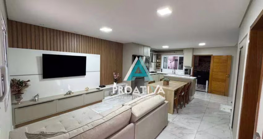 Sobrado com 2 dormitórios à venda, 144 m² - Parque Novo Oratório - Santo André/SP