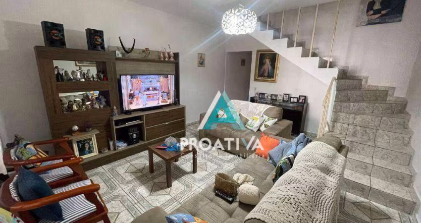 Sobrado com 2 dormitórios à venda, 137 m² - Santa Maria - Santo André/SP
