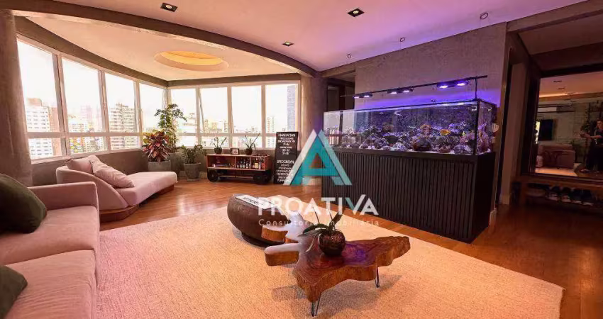 Apartamento com 4 dormitórios à venda, 227 m² por r$ 4.100.000,00 - jardim - santo andré/sp