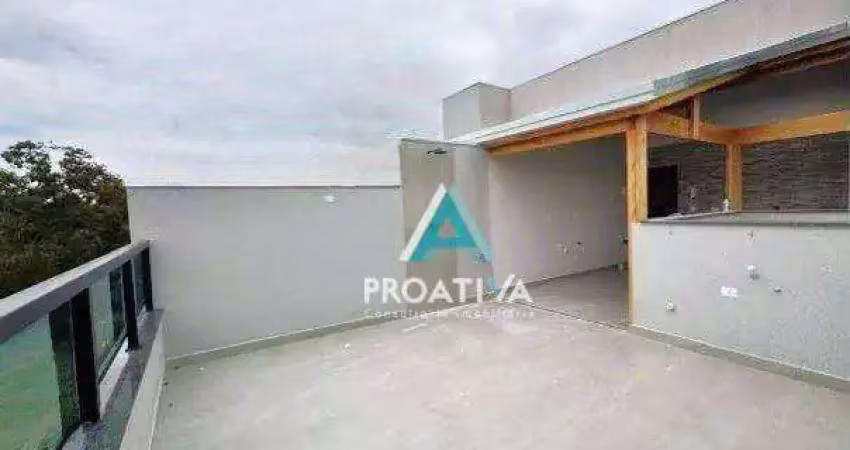 Cobertura à venda, 61 m² por r$ 439.000,01 - jardim das maravilhas - santo andré/sp