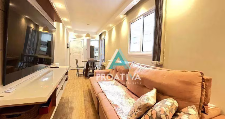 Apartamento garden com 2 dormitórios à venda, 54 m² por r$ 550.000,00 - campestre - santo andré/sp