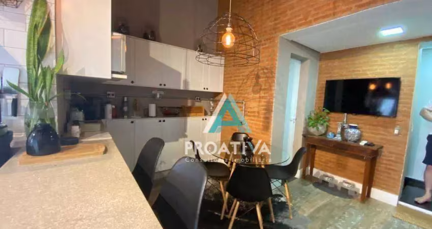 Cobertura com 2 dormitórios à venda, 100 m² por r$ 650.000,00 - jardim paraíso - santo andré/sp