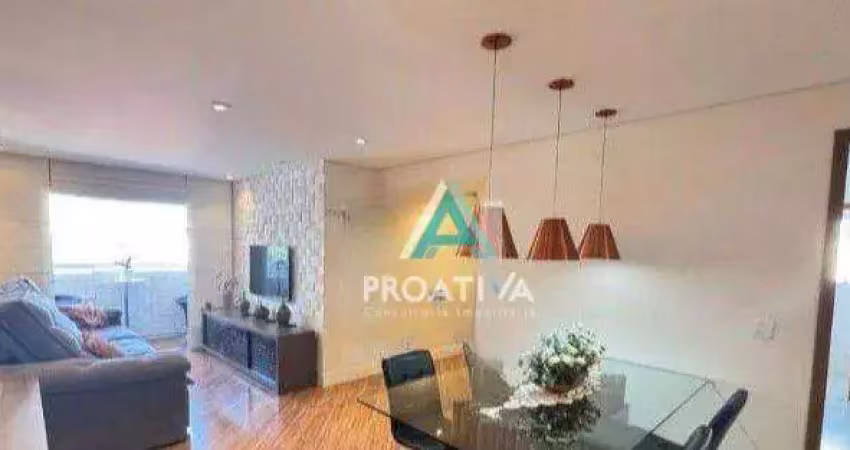 Apartamento com 3 dormitórios à venda, 92 m² - vila santa teresa - santo andré/sp