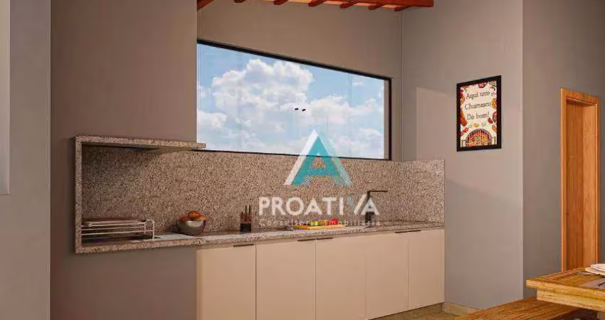 Cobertura com 2 dormitórios à venda, 119 m² por r$ 750.000,00 - campestre - santo andré/sp