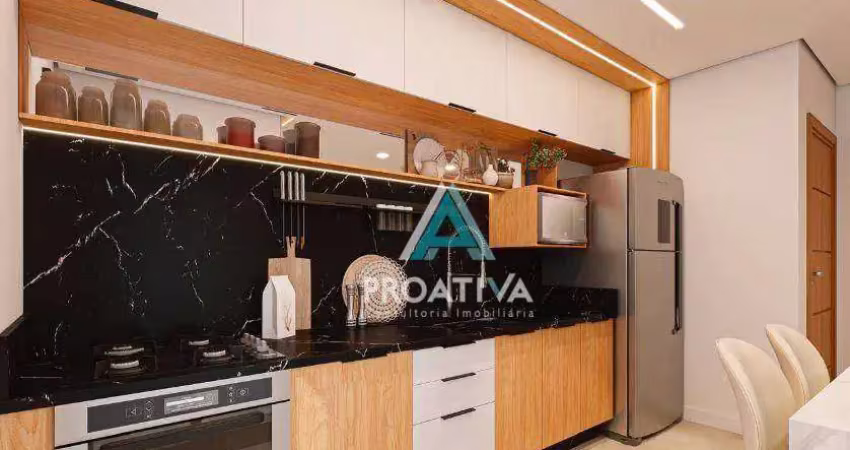 Apartamento com 2 dormitórios à venda, 59 m² por r$ 515.000,00 - campestre - santo andré/sp