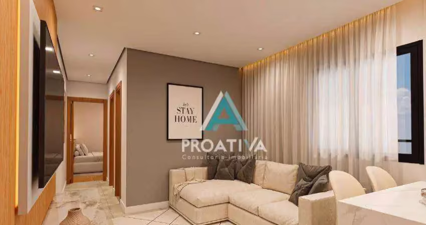Apartamento com 2 dormitórios à venda, 59 m² por r$ 515.000,00 - campestre - santo andré/sp