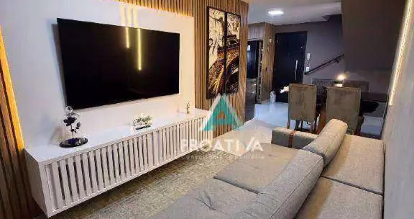 Cobertura com 2 dormitórios à venda, 116 m² - campestre - santo andré/sp