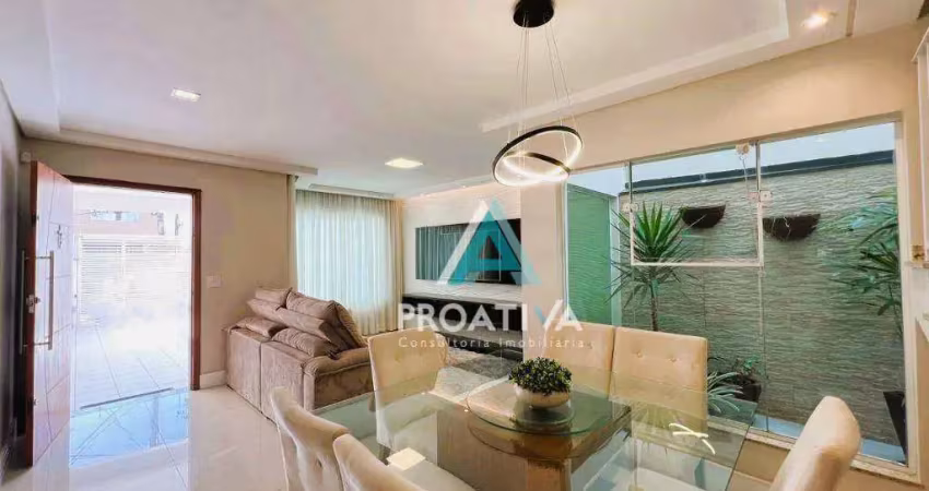 Sobrado à venda, 154 m² por r$ 860.000,00 - vila eldízia - santo andré/sp