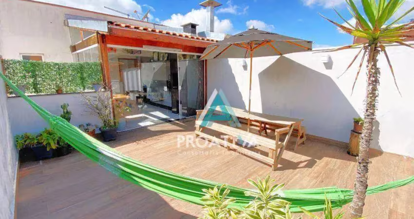 Cobertura à venda, 110 m² por r$ 440.000,01 - vila progresso - santo andré/sp