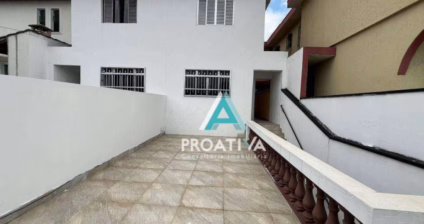 Sobrado com 3 dormitórios, 223 m² - venda por R$ 750.000,05 ou aluguel por R$ 3.500,00/mês - Vila Valparaíso - Santo André/SP
