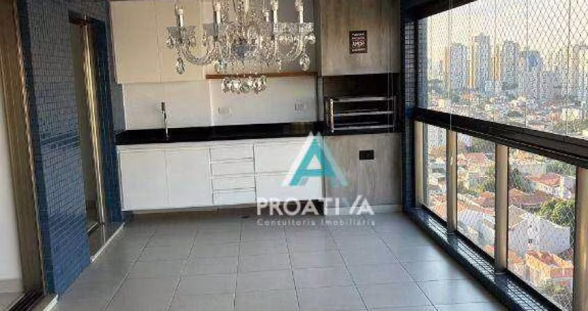 Apartamento com 4 dormitórios para alugar, 165 m² por R$ 13.050 - Jardim - Santo André/SP