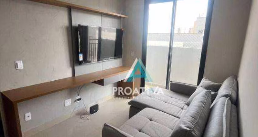 Apartamento com 2 dormitórios à venda, 49 m² por R$ 360.000,00 - Vila Valparaíso - Santo André/SP