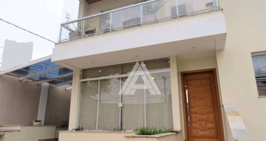 Sobrado com 3 dormitórios para alugar, 399 m² por r$ 10.193,00/mês - campestre - santo andré/sp