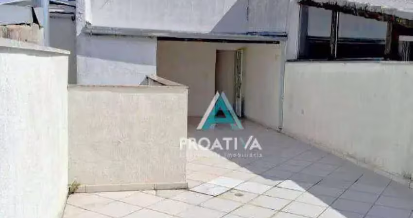 Cobertura com 2 dormitórios para alugar, 124 m² por r$ 3.041,67/mês - vila humaitá - santo andré/sp