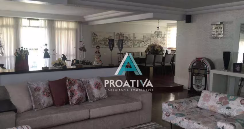 Apartamento com 4 dormitórios, 320 m² - venda por r$ 2.200.000,00 ou aluguel por r$ 14.900,00/mês - jardim - santo andré/sp