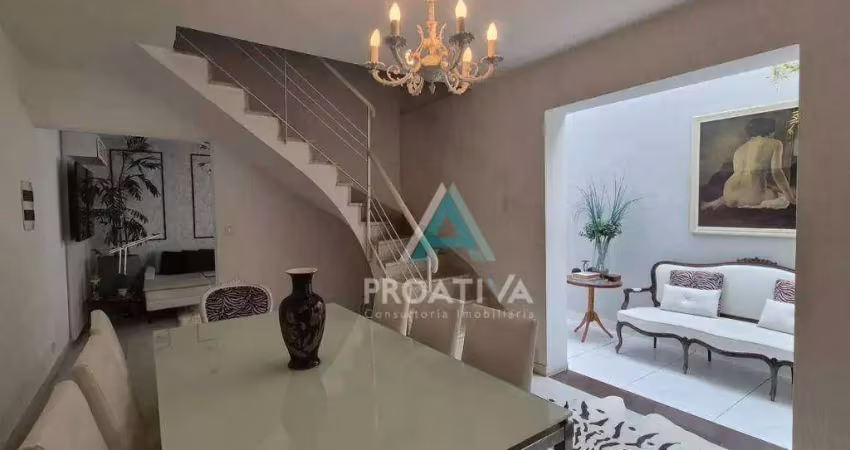 Sobrado com 3 dormitórios, 197 m² - venda por r$ 2.200.000,00 ou aluguel por r$ 10.146,00 - jardim - santo andré/sp