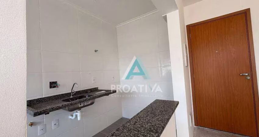 Apartamento com 1 dormitório à venda, 36 m²  - vila assunção - santo andré/sp