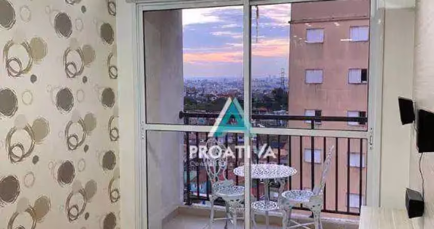 Apartamento com 2 dormitórios para alugar, 50 m² por r$ 3.094,00/mês - jardim jamaica - santo andré/sp