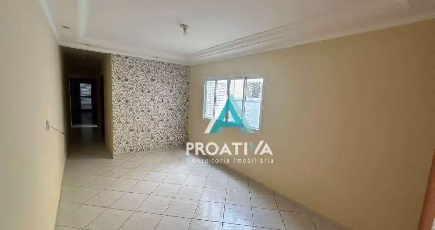 Apartamento com 3 dormitórios para alugar, 85 m² por r$ 2.856,00 - jardim santo antônio - santo andré/sp