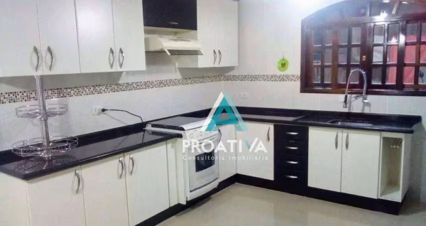Sobrado com 4 dormitórios à venda, 159 m²  - vila camilópolis - santo andré/sp