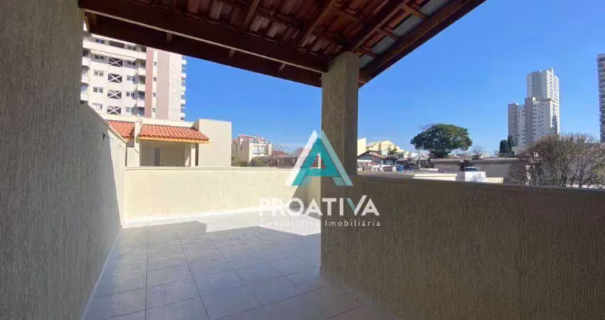 Cobertura com 2 dormitórios à venda, 85 m² - campestre - santo andré/sp