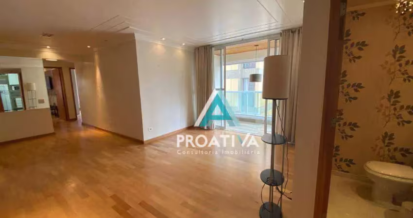 Apartamento com 3 dormitórios à venda, 125 m²  - jardim - santo andré/sp