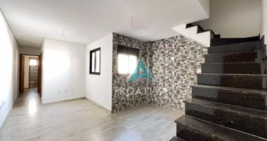 Cobertura com 2 dormitórios à venda, 96 m² - vila floresta - santo andré/sp
