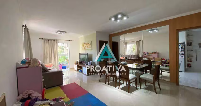 Apartamento à venda no jardim bela  vista - 130 m²  com sacada gourmet
