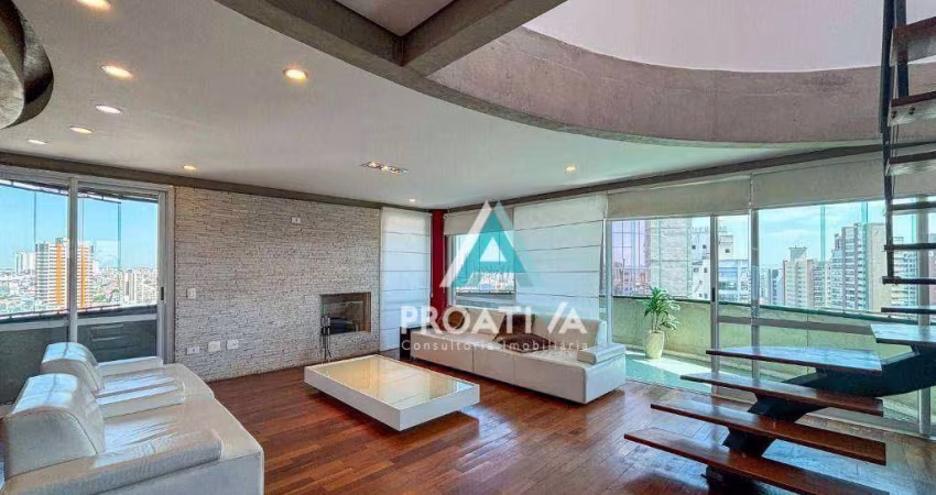 Cobertura com 5 dormitórios à venda, 414 m² por R$ 3.500.000,00 - Jardim - Santo André/SP