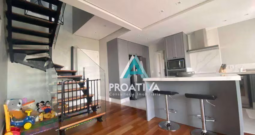Cobertura com 2 dormitórios à venda, 158 m² - Campestre - Santo André/SP