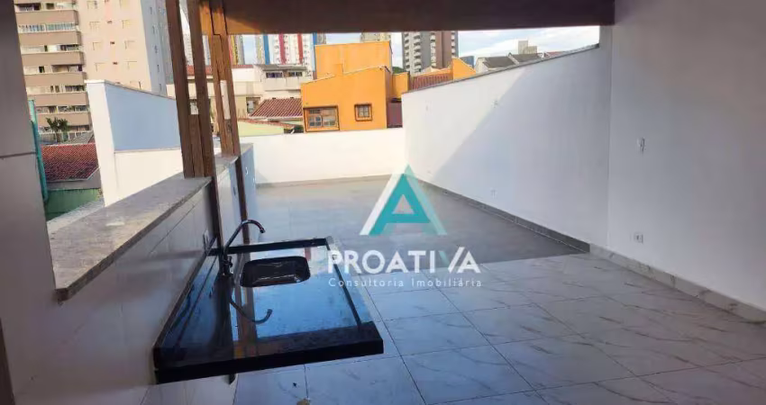 Cobertura à venda, 144 m² por r$ 790.000,00 - vila assunção - santo andré/sp